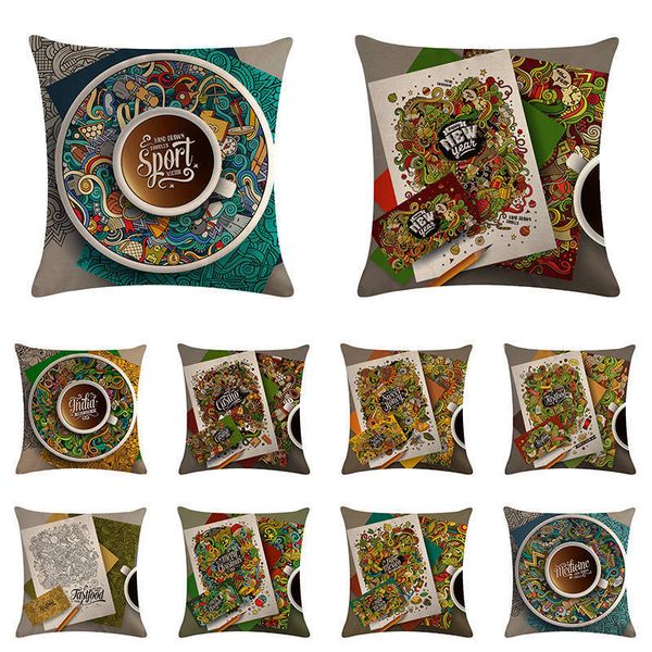 

искусство спорт фастфуд казино индия подушка обложка портрет глава bighorn dot подушка обложка главная диван бросьте наволочку zy1125