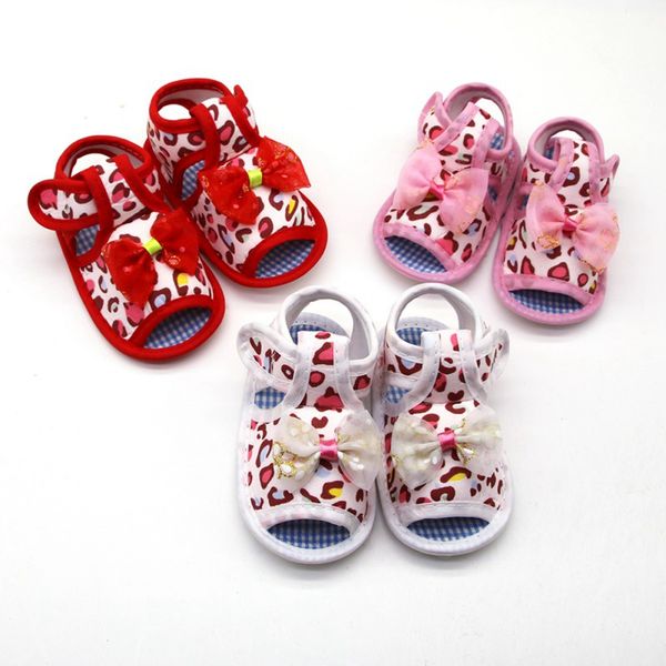 

2020 ale summer baby girls sandals cotton canvas dotted bow playtoday beach newborn baby shoes, Black;red
