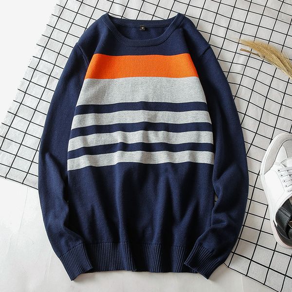 

zogaa 2019 mens japan style pullovers mens cotton v-neck sweaters striped patchwork homme casual sweaters 3xl, White;black