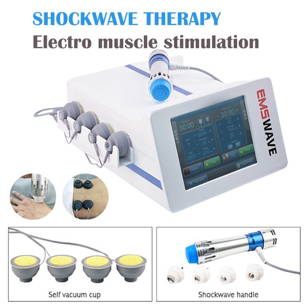 Draagbare akoestische radiale schokgolftherapie Medisch apparaat Shockwave-fysiotherapiemachine voor ED-behandeling / EMS-machine shockwave-therapie
