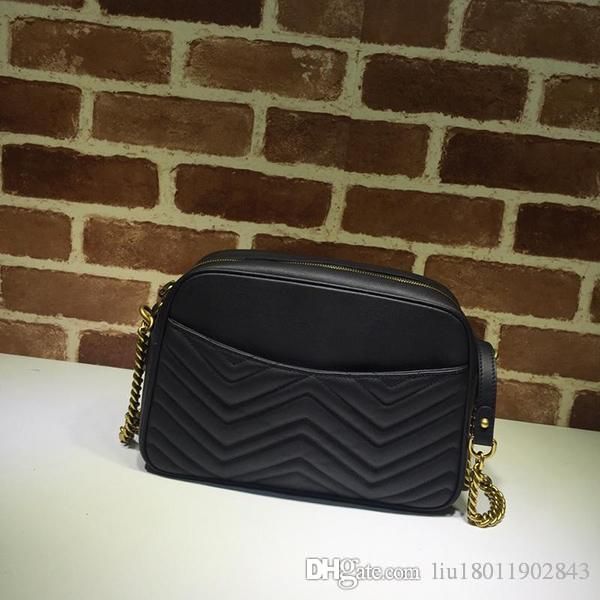 

brand one-shoulder bag lady chain bag spring and summer 2019 true leather love wave pattern one-shoulder slanting lady tide bag casual lady