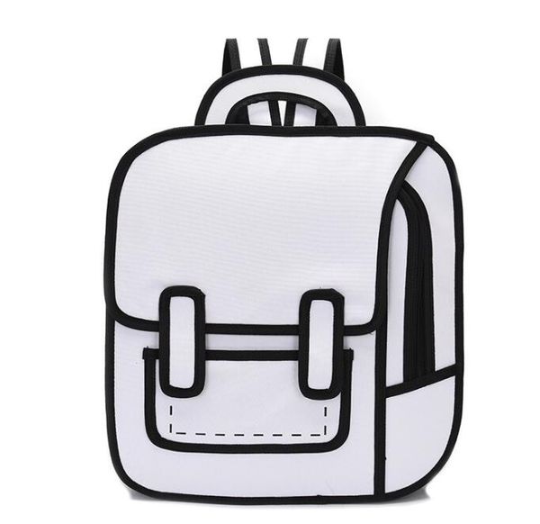 

designer cartoon cartoon two-dimensional backpack luxury special personality style backpack student schoolbags