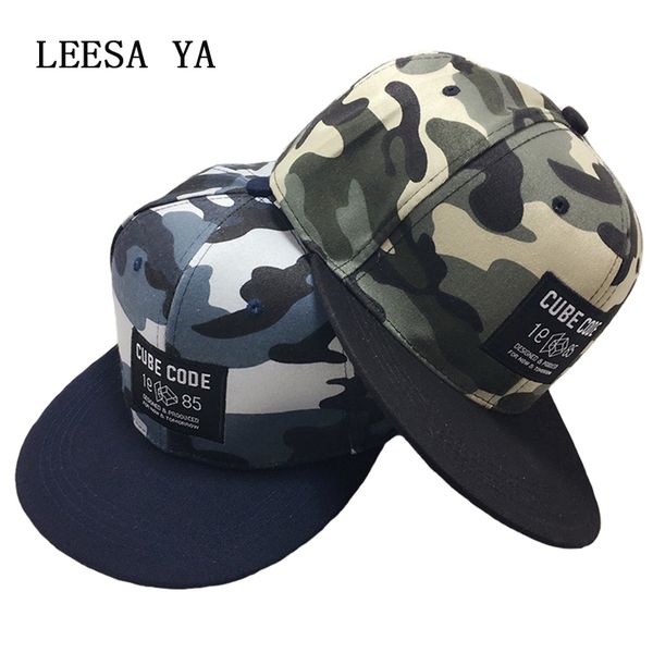 

fashion camo snapback caps 2017 new hip hop hats for men women camouflage baseball cap men's snapback hip hop cap sway bone, Black;white