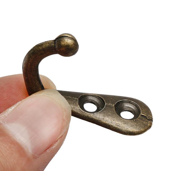 

10pcs antique bronze wall hooks hanger for clothes coat hat bags towel home decor
