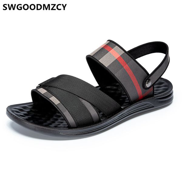 

summer beach sandals 2020 sandals men shoes sandal for men outdoor casual shoes zapatos de hombre sandalias buty meskie, Black