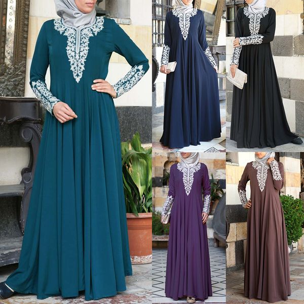 

dubai print abaya gown turkish caftan marocain plus size muslim elegant dress bangladesh djellaba islamic clothes women abaya, Red