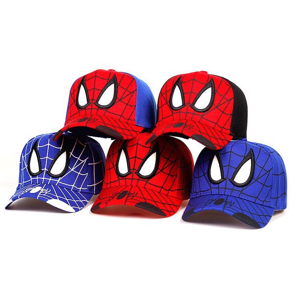 

2020 new cartoon embroidered cotton children baseball cap boys and girls hip hop hat cosplay hats, Blue;gray