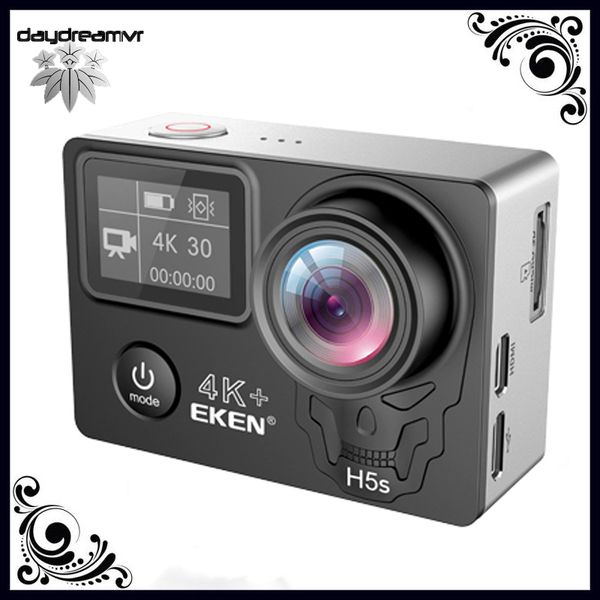 

original eken h5s plus eis black 4k ultra hd touch screen action sports camera wifi hdmi 170 wide angle remote control waterproof dv