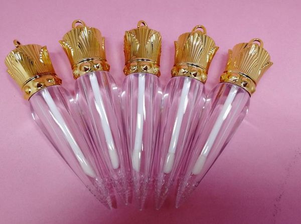 

10/50 / 100шт 5ml пустой палочки форма пластиковые lip gloss tube, beauty queen clear lipgloss контейнер, морковь палочки помада бутылки