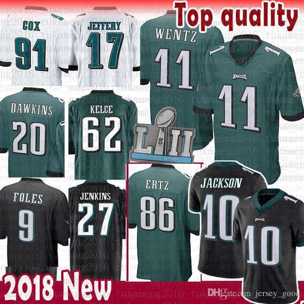 

10 de ean jack on 11 car on wentz philadelphia jer ey eagle 20 brian dawkin 86 zach ertz 62 ja on kelce 27 jenkin jeffery clement mill 0