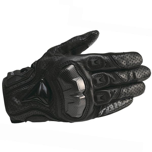

rs taichi motorcycle gloves breathable carbon fiber moto motorbike racing gloves motocross riding, Black