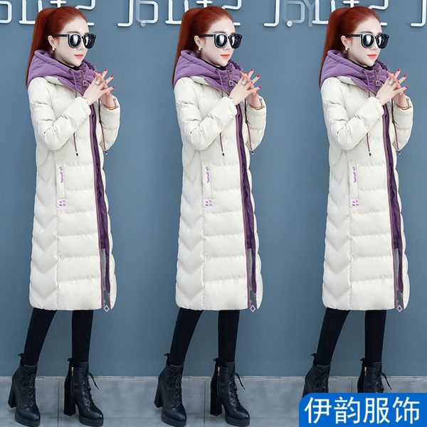 

thick cotton-padded jacket cotton overcoat women's dress 2019 new style winter down jacket cotton-padded clothes long super fire, Blue;black