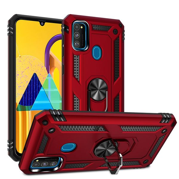 Rüstungshülle rotierender Metallringhalter Kickstand stoßfeste Abdeckung für SAMSUNG Galaxy M30S M30 A40S M20 M10 A10 A10S A20S A20E A10E A30 A20