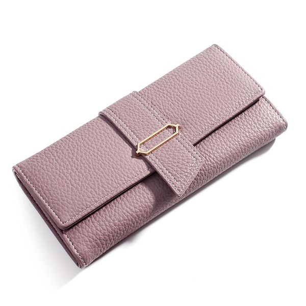 

2019 new vintagewomen wallets female purse pu leather fashion phone purses brand ladies long zipper woman wallet card clutch, Red;black