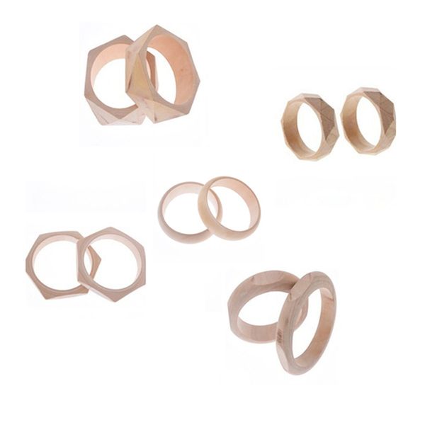 

1pcs wood geometric bracelet unpainted natural color diy making fashion accessories crafts qly9850 qly9851, Black