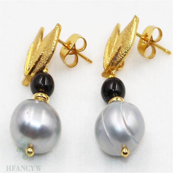 

10-11mm white baroque pearl earrings hook jewelry mesmerizing classic cultured aurora dangler accessories wedding fashion, Silver