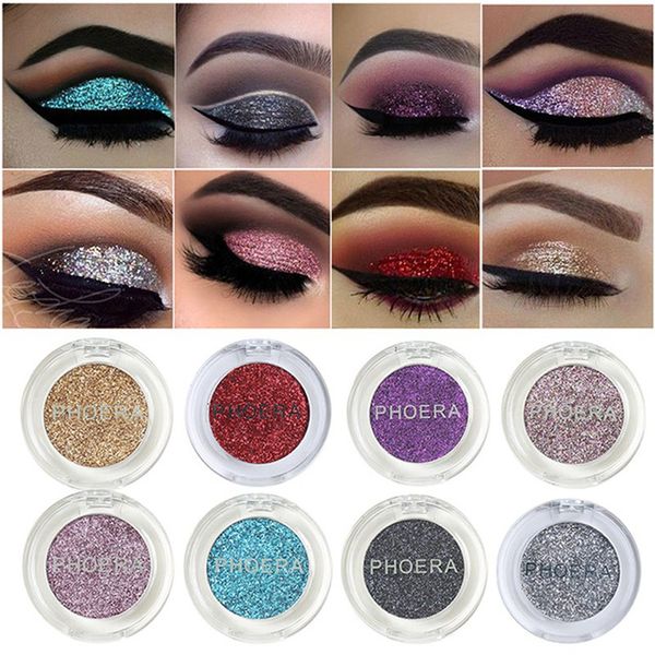

long-lasting glitter eye shadow easy to wear 8 colors metallic eyeshadow