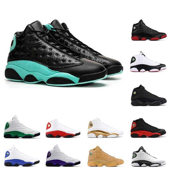 

Новое прибытие воздуха ретро Иордания мужская баскетбольная обувь 13 13С остров Зеленый счастливый зеленый фиолетовый суде разводят атмосфера серый кроссовки