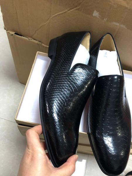 

designer shoes for man womens red bottoms junior spikes flat sneakers genuine leather fashion paris dress shoes size 38-47, Black