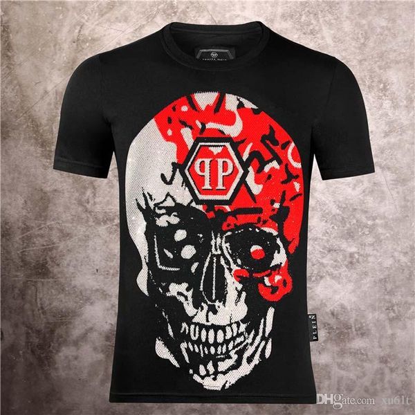 

2020 18ss spring and summer new high grade cotton printing short sleeve round neck panel t-shirt size: s-l-xl-xxxl- color: black white ss17, White;black