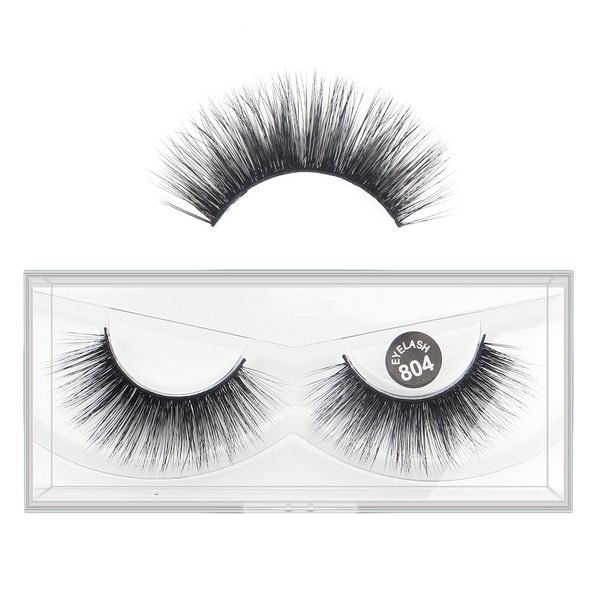 

new false eyelashes 1 pair natural long thick soft silk protein hand made ing