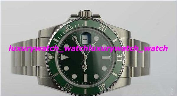 

Luxury Watch Top Quality Asia 2813 Mechanical 40mm 116610 CERAMIC GREEN DIAL/ BEZEL Automatic Fashion Blue Luminous Men' Watches