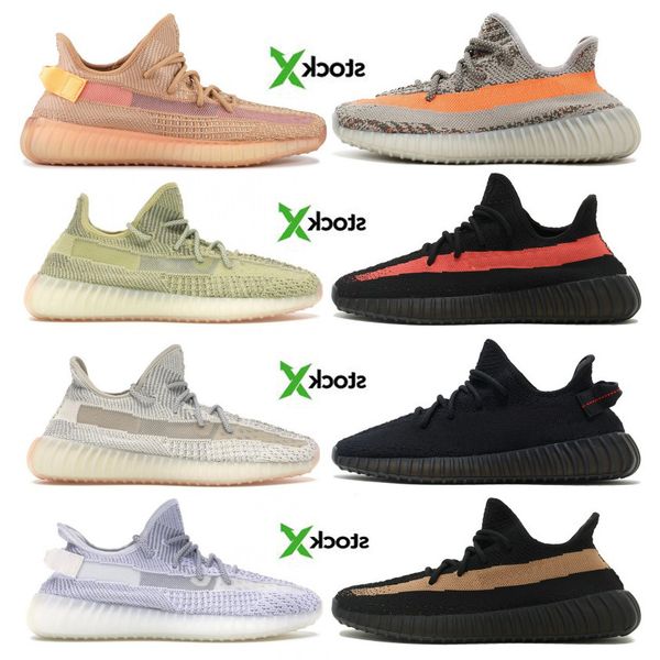 

kanye west clay glow trfrm hyperspace static black white running shoes 2019 shoes store size36-47