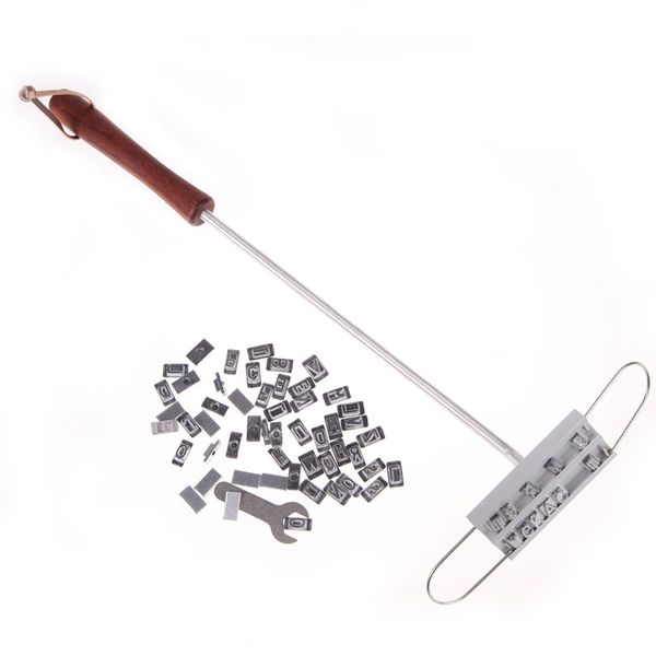 

personality steak meat barbecue branding iron with changeable letters bbq tool