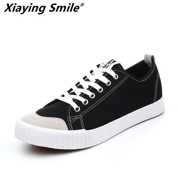 

2019 new spring summer canvas shoes men sneakers low black shoes men's casual male brand fashion sneakers