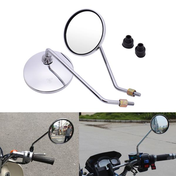 

universal motorcycle mirrors round mirror 8mm 10mm motorcycle accessories for gs550m gsx1100f gsx600 600 750 katana