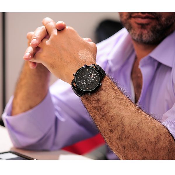 

kat-wach men watch male leather sport watch date quartz watches mens waterproof sport clock relogio masculino, Slivery;brown