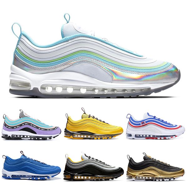 

2019 Iridescent Mens Running Shoes All-Star Jersey Have a Day Grape Metallic Pack Triple White Black Women Athletic Sports Sneakers 36-45
