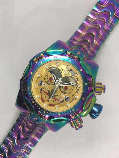 

2020 invicta selling because of vichta clown series mens brand luxury watch tritnite chronograph watches iv, Slivery;brown