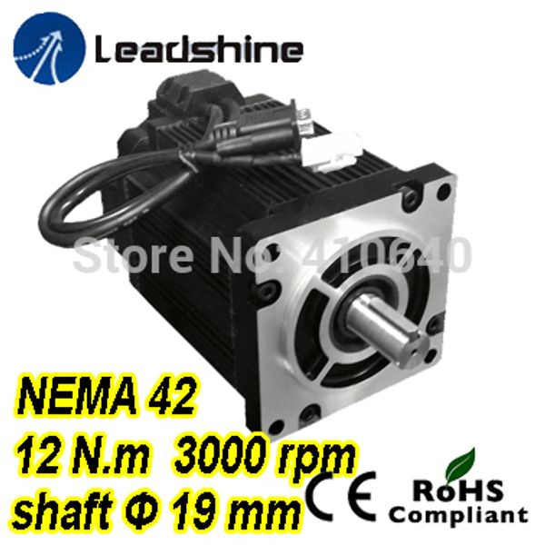 Leadshine Easy Servo Motor (Closed Loop Stepper) 3 phase 1103HBM120H-1000 with 220/230VAC 12 NM 1000 line encoder