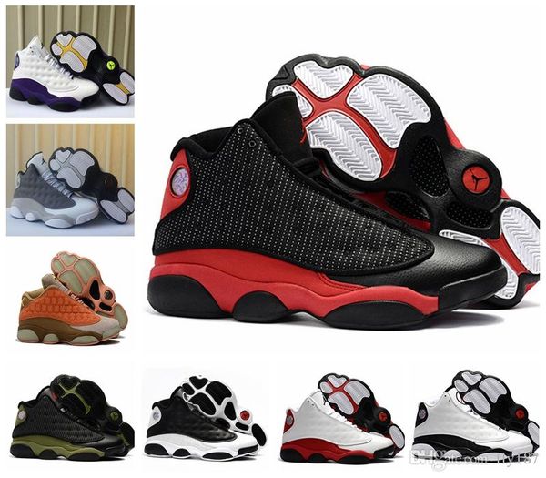 

jordan 13 melo black yellow new 13s en women sneaker shoes basketball shoes leather sneakers mens trainer, Blue;gray