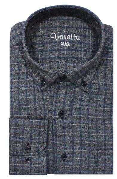 

varetta-wide cut smoked winter shirt, White;black