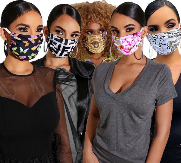 

dhl/fedex designer face masks luxury mask washable dustproof respirator print fashion masks for men and women ing