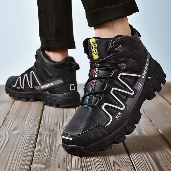 

men hiking shoes waterproof leather shoes climbing & fishing new popular outdoor men high winter boots