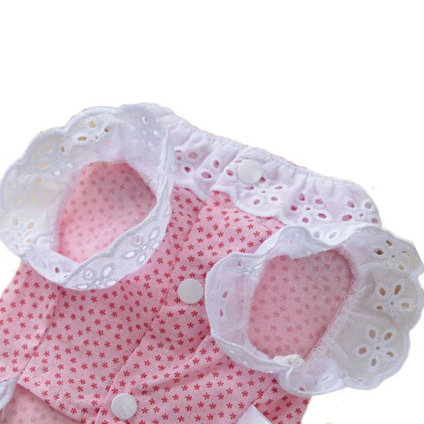 

сладкий pet cat одежда кружева рубашка для cat puppy small dog весна и лето cute bowknot kitten princess пальто apparel xs s m l xl