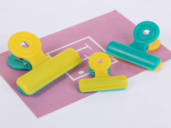 Clip per foto in plastica color caramello Morsetto in tessuto antivento Clip di fissaggio per note colorate per l'organizzazione di un aiutante domestico