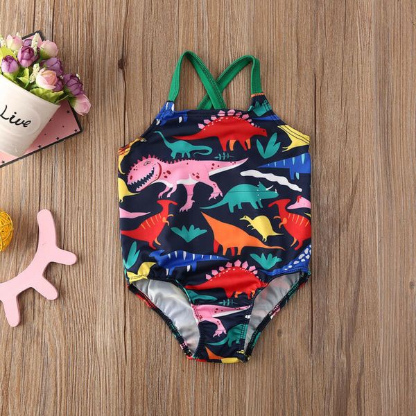 

горячая продажа коробки купальник для младенцев kids girls toddler dinasour цельный купальник купальники купальный костюм beachwear бикини