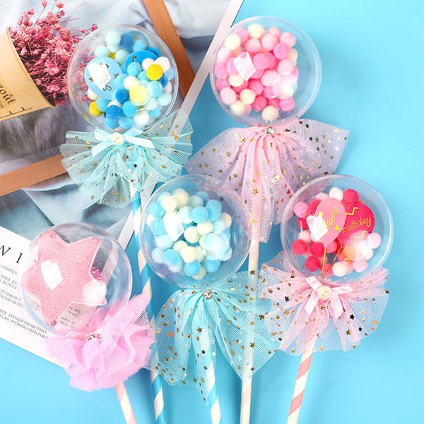 

transparent balloon plastic ball cupcake cake er baby child birthday party supplies cake baking decorative decor