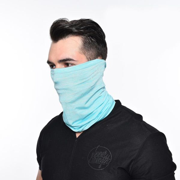 

summer cool ice silk cycling face mask windproof multifunction face protection magic scarf headgear cap thermal bicycle mask, Black