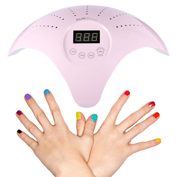 

abody 72w nail lamp uv lamps 36 led ice nail dryer gel polish curing machine all for sun uv manicure 2 two hands nails art div
