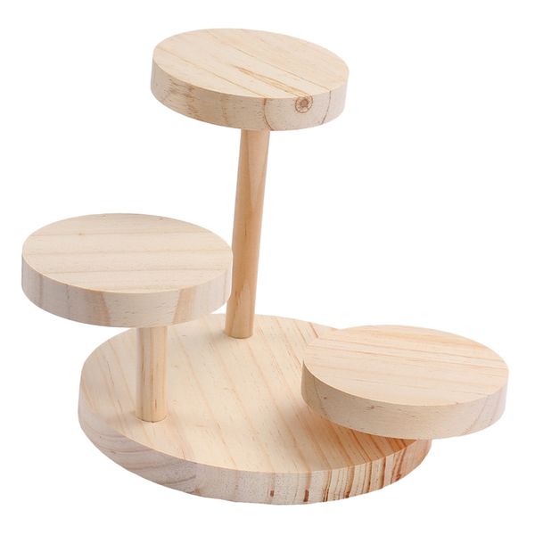 

wood sunglasses display stand 3 layers glasses eyeglasses show holder, Pink;blue