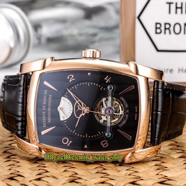 

Высокое качество KALPA XL TOURBILLON PF011254.01 Черный циферблат с турбийоном Механические му