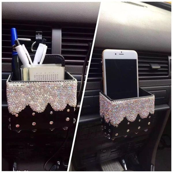 

car air vent mobile cellphone pocket bag pouch box storage organizer carrying case
