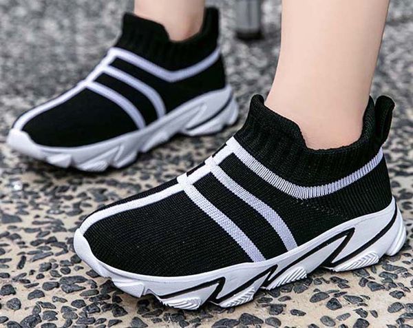 

лучшие качества классический sneaker chaussures enfants мода смарт тройные ботинки малышей платформы кожаных ботинок воздушных chaussures sh, Black;red