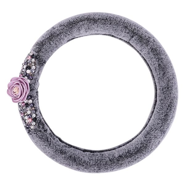 

olpay fluffy steering wheel cover cute steering wheel covers cover furry 38 cm