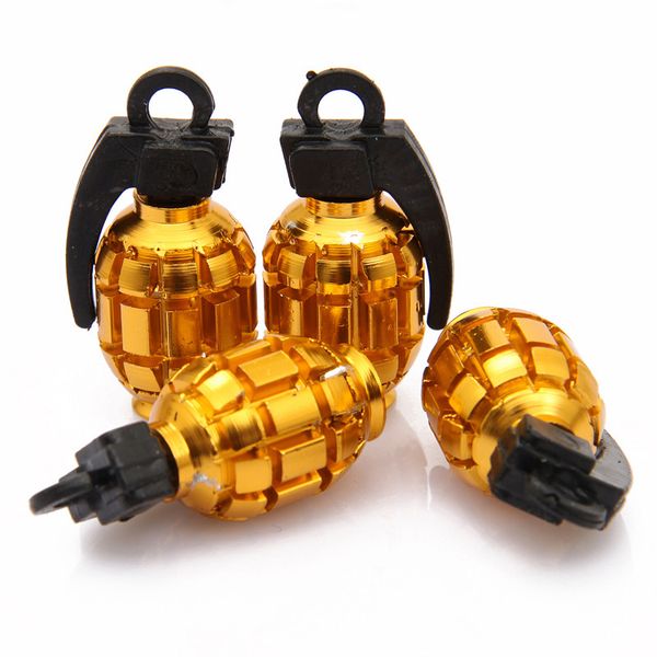 

4pcs car styling funny grenades car tire wheel valve caps for for vw tire valve cap